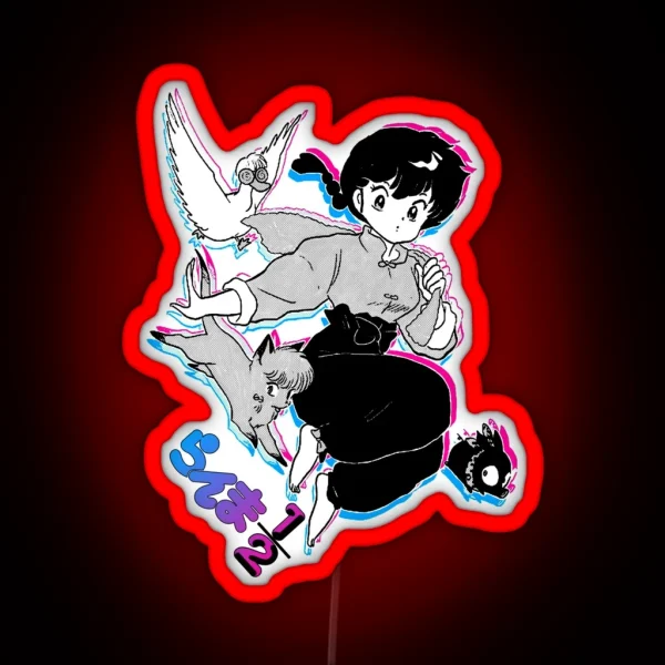 Ranma Chan And Friends RGB Neon Sign