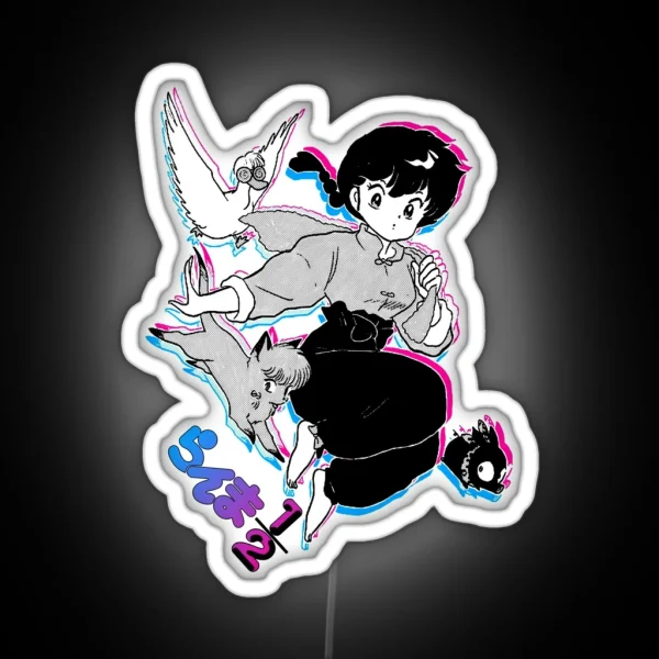 Ranma Chan And Friends RGB Neon Sign