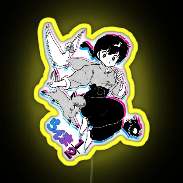 Ranma Chan And Friends RGB Neon Sign