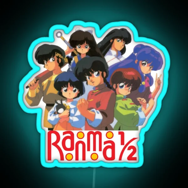 Ranma Group With Logo RGB Neon Sign