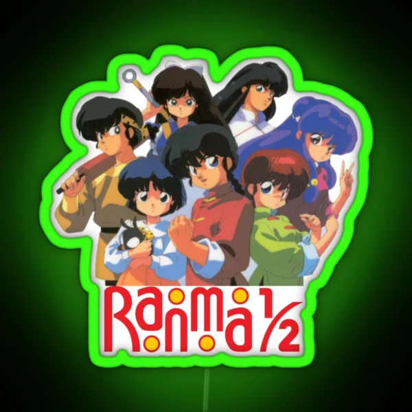 Ranma Group With Logo RGB Neon Sign