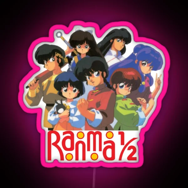 Ranma Group With Logo RGB Neon Sign