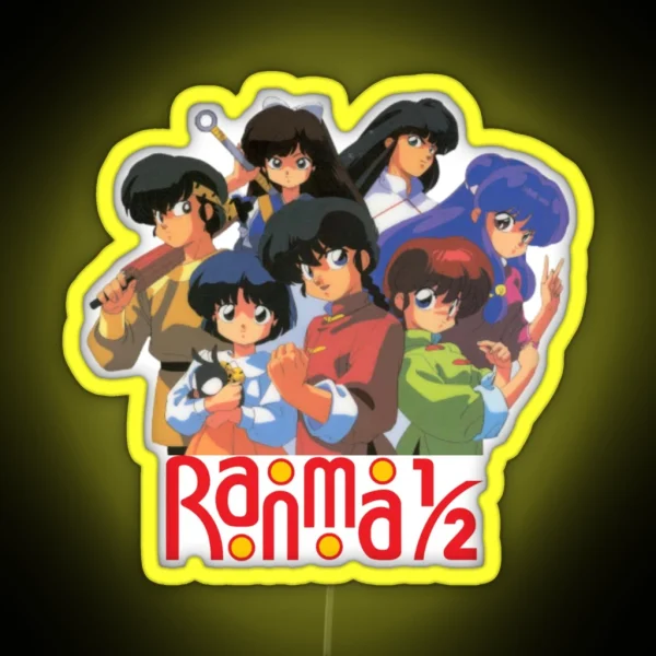 Ranma Group With Logo RGB Neon Sign