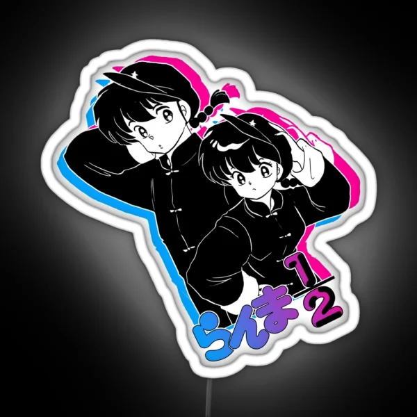Ranma Kun And Ranma Chan RGB Neon Sign