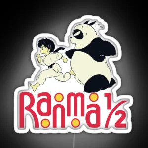 Ranma Panda Run ORIGINAL DRAWN RGB Neon Sign