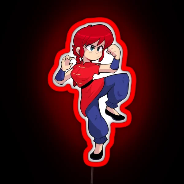 Ranma Saotome RGB Neon Sign