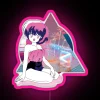 ranma saotome vaporwave ranma 1/2 rgb neon sign pink