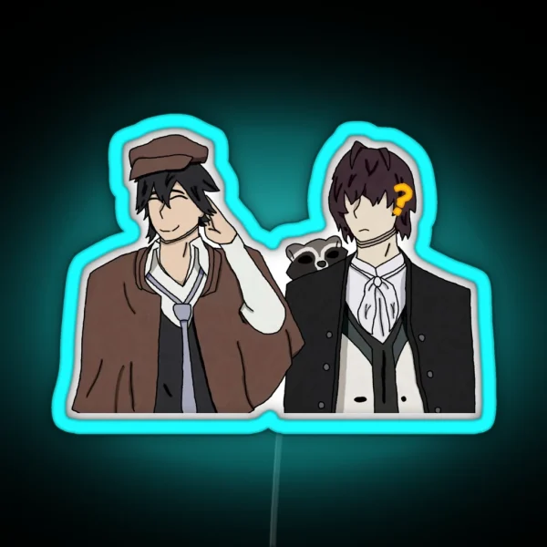 Ranpo And Poe RGB Neon Sign