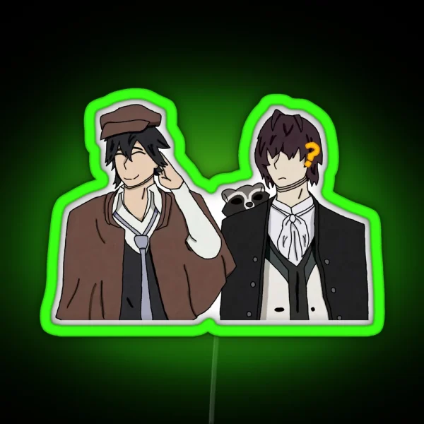 Ranpo And Poe RGB Neon Sign