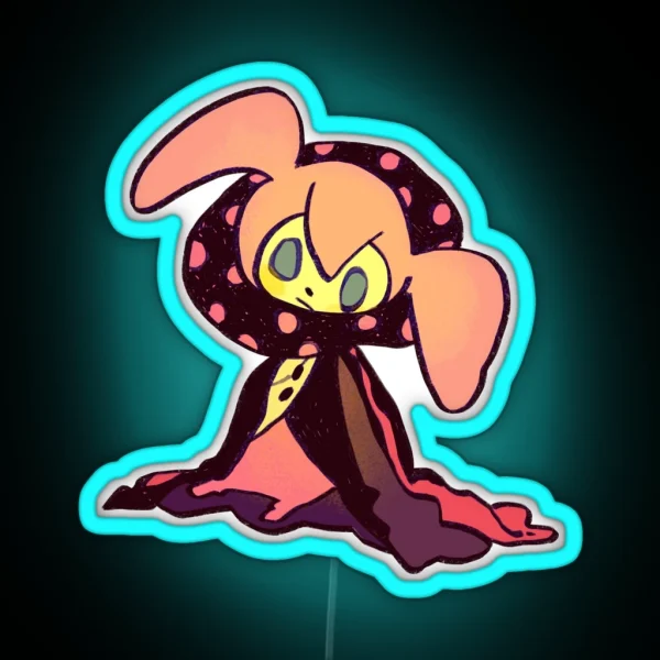Ransroom Draws Another Pink Pastel Bebe Witch RGB Neon Sign