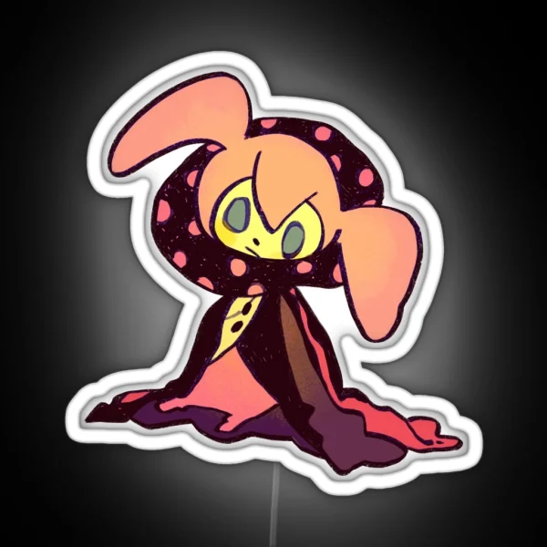 Ransroom Draws Another Pink Pastel Bebe Witch RGB Neon Sign