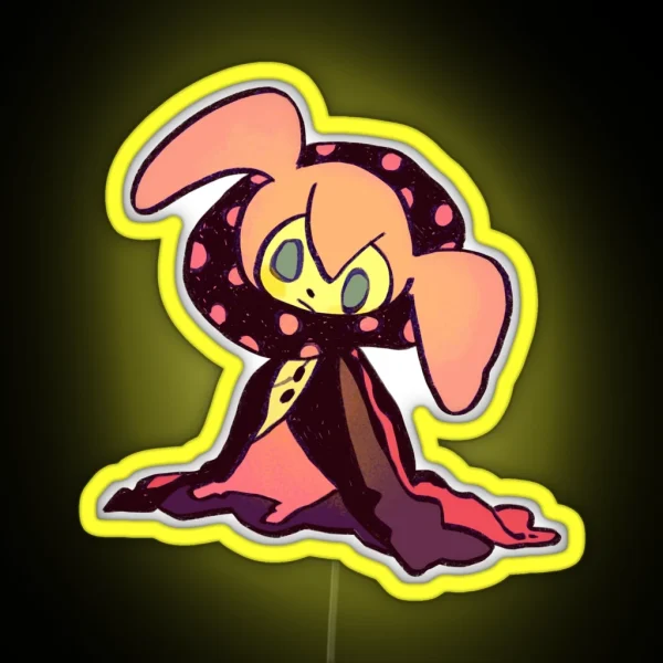 Ransroom Draws Another Pink Pastel Bebe Witch RGB Neon Sign