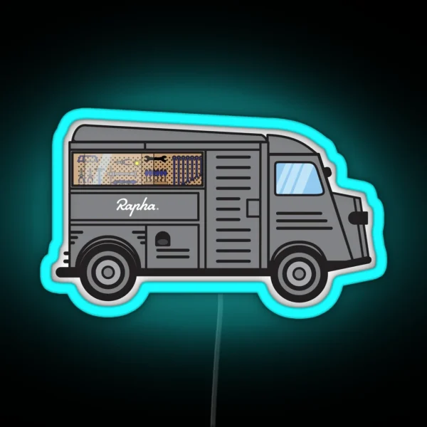 Rapha Truck Mobile Workshop RGB Neon Sign