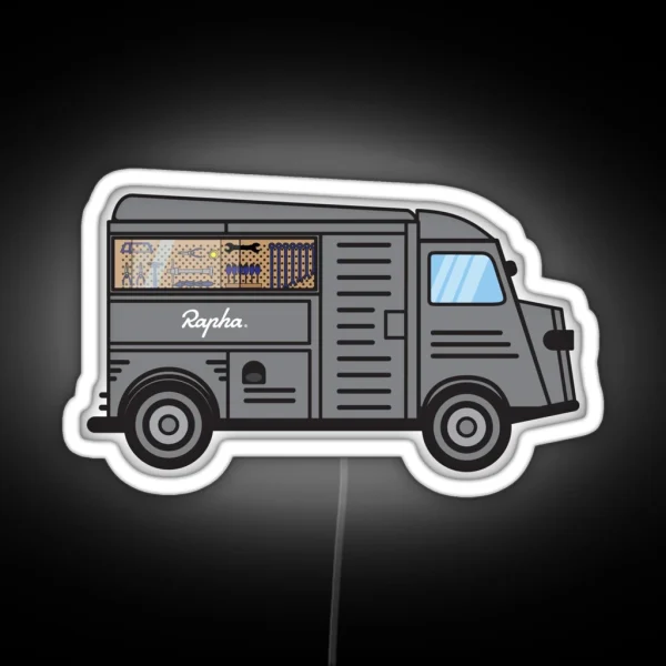 Rapha Truck Mobile Workshop RGB Neon Sign