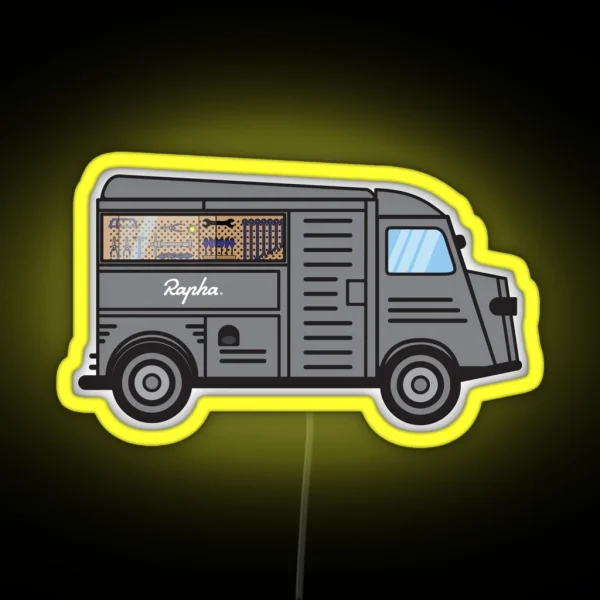 Rapha Truck Mobile Workshop RGB Neon Sign