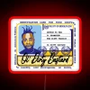 Rapper neon RGB sign design in red.