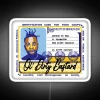 rapper rgb neon sign white background