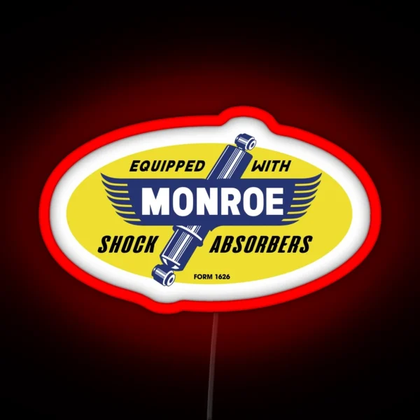 Rare Vintage Monroe Shock Absorbers Led Design RGB Neon Sign