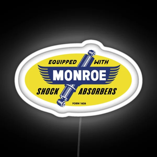 Rare Vintage Monroe Shock Absorbers Led Design RGB Neon Sign