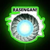 rasengan neon sign in vibrant rgb colors