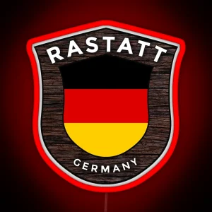 Rastatt Germany Emblem Flag RGB Neon Sign