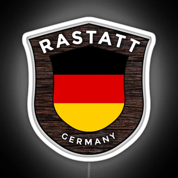 Rastatt Germany Emblem Flag RGB Neon Sign