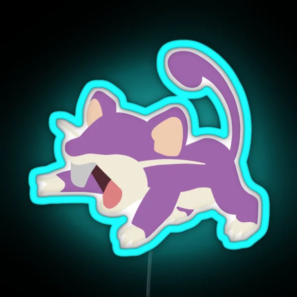 Rat Minimalist RGB Neon Sign