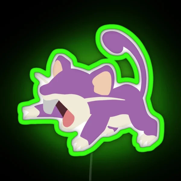 Rat Minimalist RGB Neon Sign