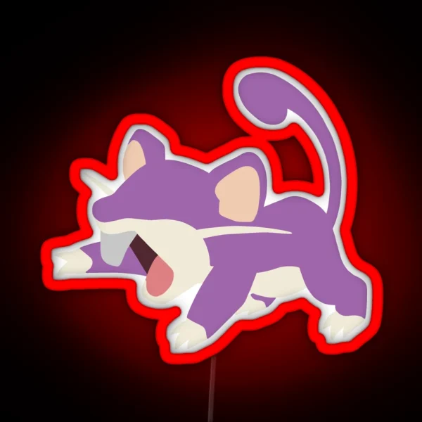 Rat Minimalist RGB Neon Sign