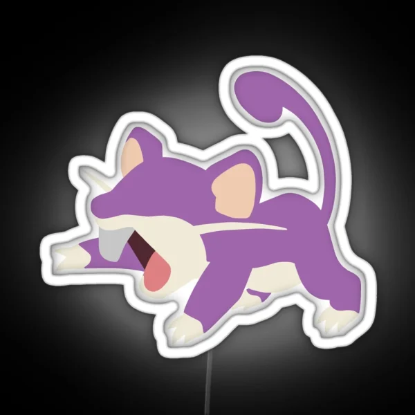 Rat Minimalist RGB Neon Sign