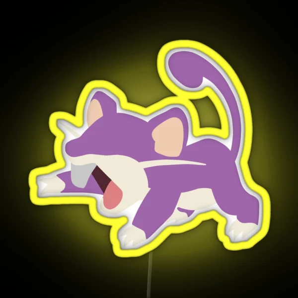 Rat Minimalist RGB Neon Sign