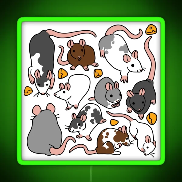 Rat Pack RGB Neon Sign