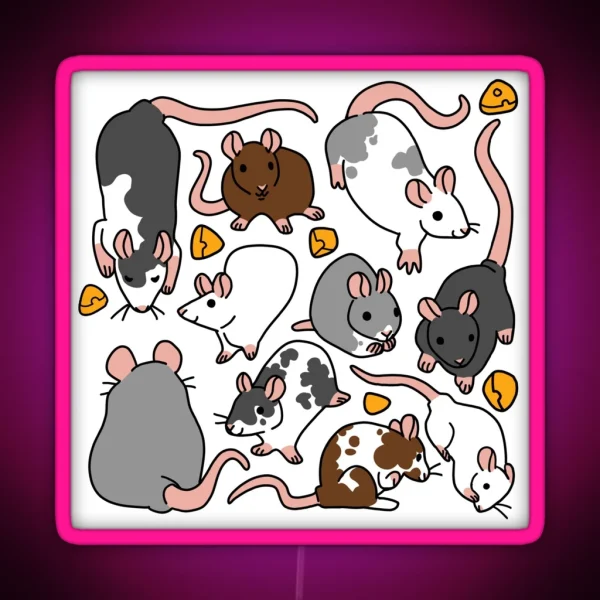 Rat Pack RGB Neon Sign