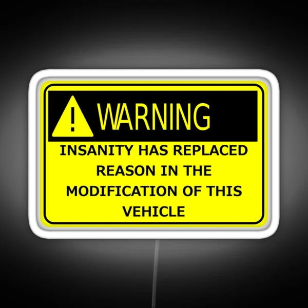 Rat Rod Warning RGB Neon Sign