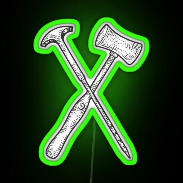 Ratched Lobotomy Orbitoclast And Hammer Print RGB Neon Sign