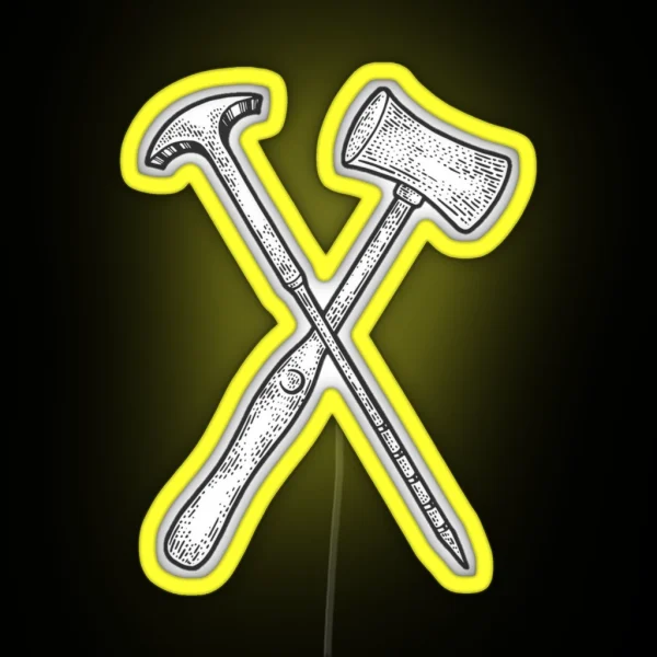 Ratched Lobotomy Orbitoclast And Hammer Print RGB Neon Sign