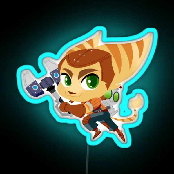 Ratchet And Clank RGB Neon Sign