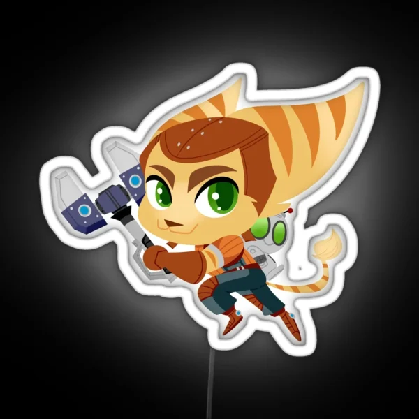 Ratchet And Clank RGB Neon Sign