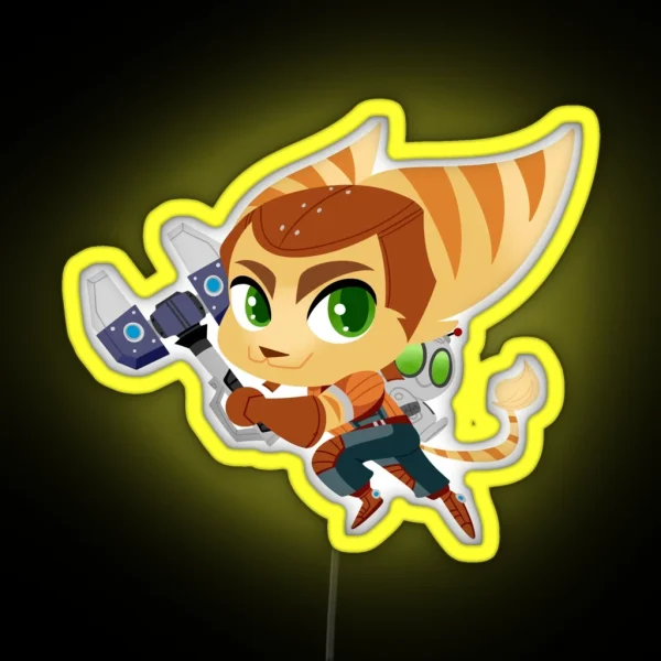 Ratchet And Clank RGB Neon Sign