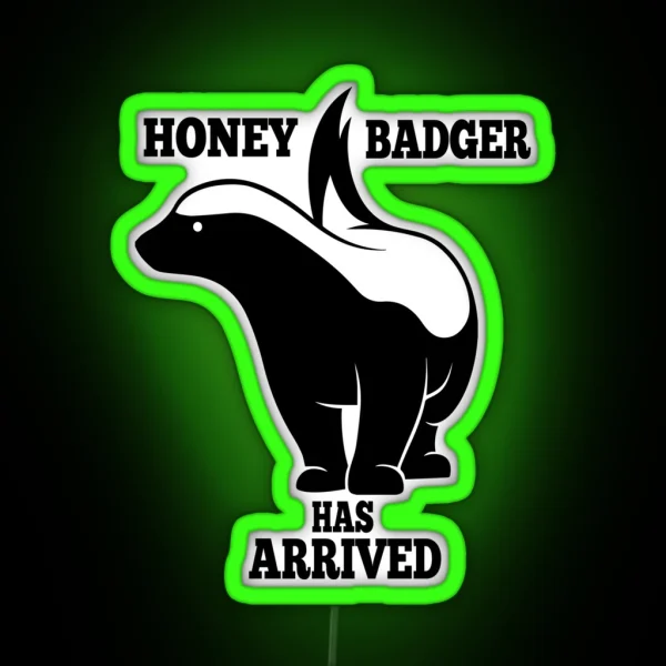 Ratel Fearless Honey Badger Arrival Cool RGB Neon Sign