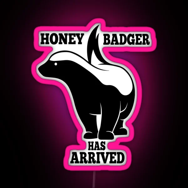 Ratel Fearless Honey Badger Arrival Cool RGB Neon Sign