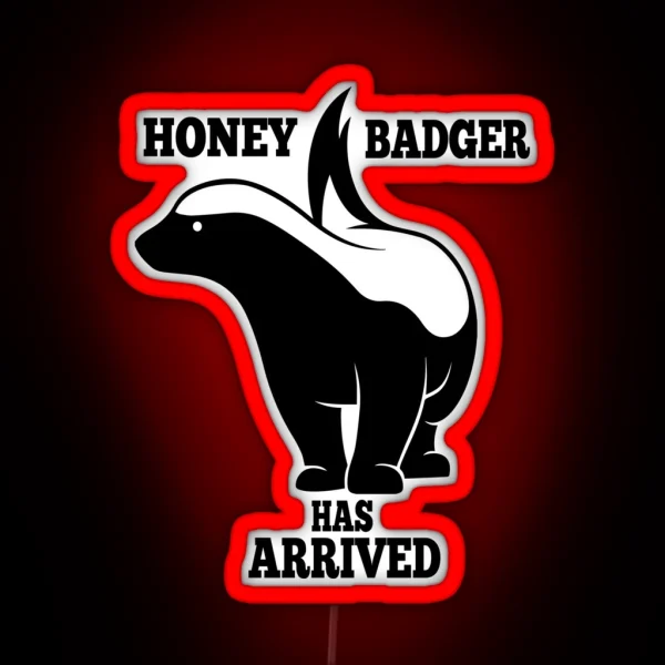 Ratel Fearless Honey Badger Arrival Cool RGB Neon Sign