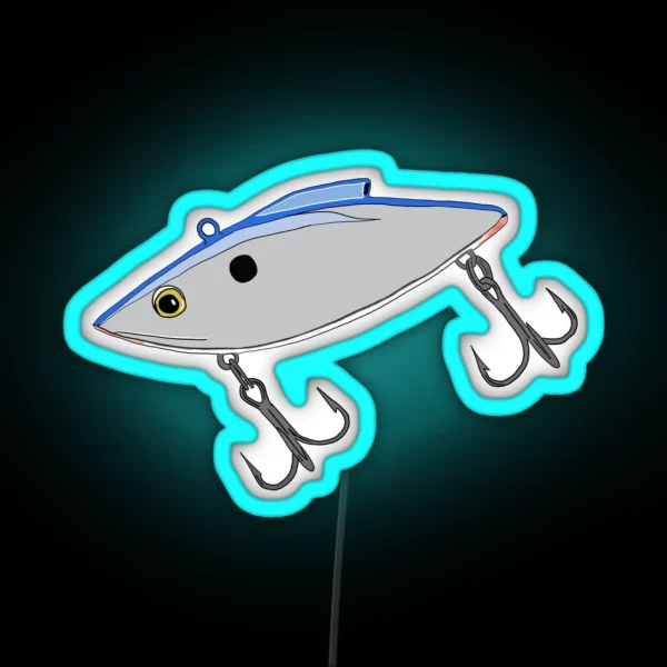 Rattle Trap Fishing Lure RGB Neon Sign