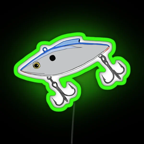 Rattle Trap Fishing Lure RGB Neon Sign