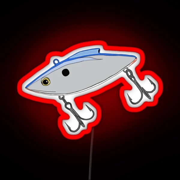 Rattle Trap Fishing Lure RGB Neon Sign