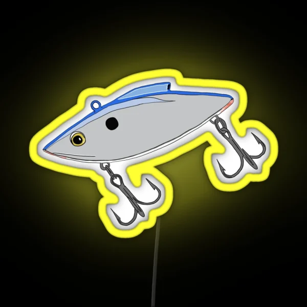 Rattle Trap Fishing Lure RGB Neon Sign