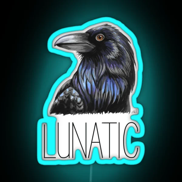 Raven Lunatic RGB Neon Sign