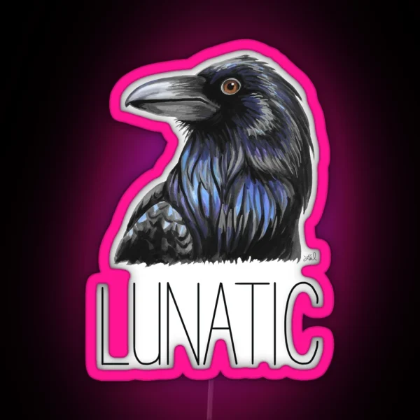 Raven Lunatic RGB Neon Sign