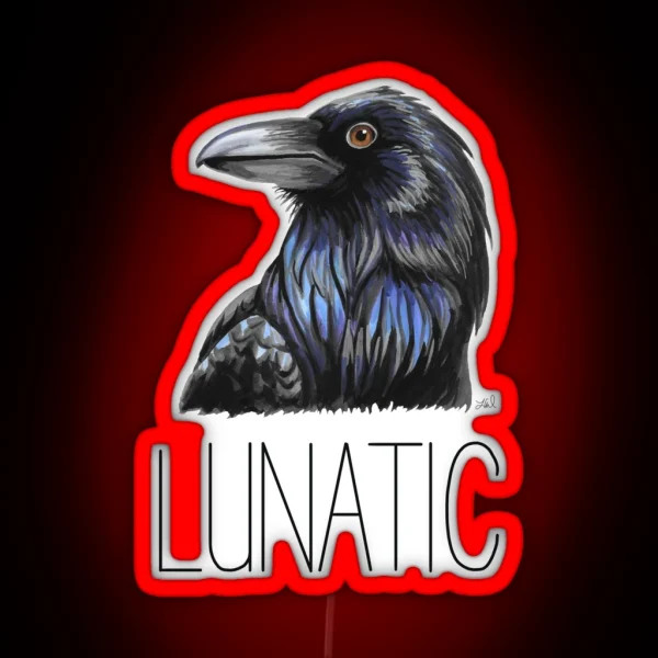 Raven Lunatic RGB Neon Sign