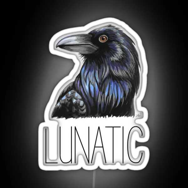 Raven Lunatic RGB Neon Sign